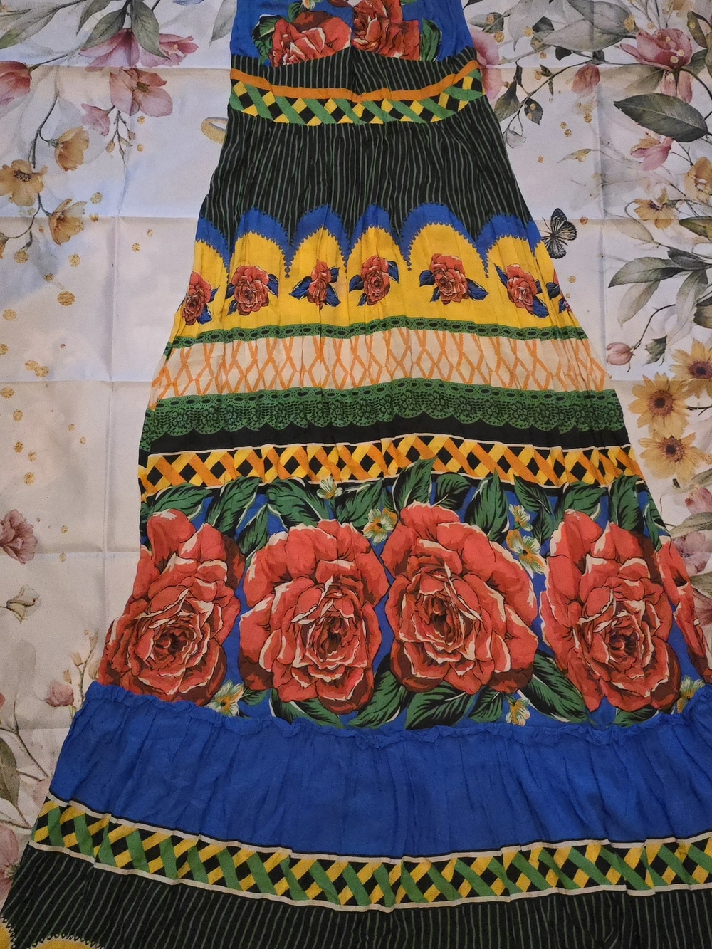FARM Rio Vibrant Striped Floral Dress - Picture 4 of 7